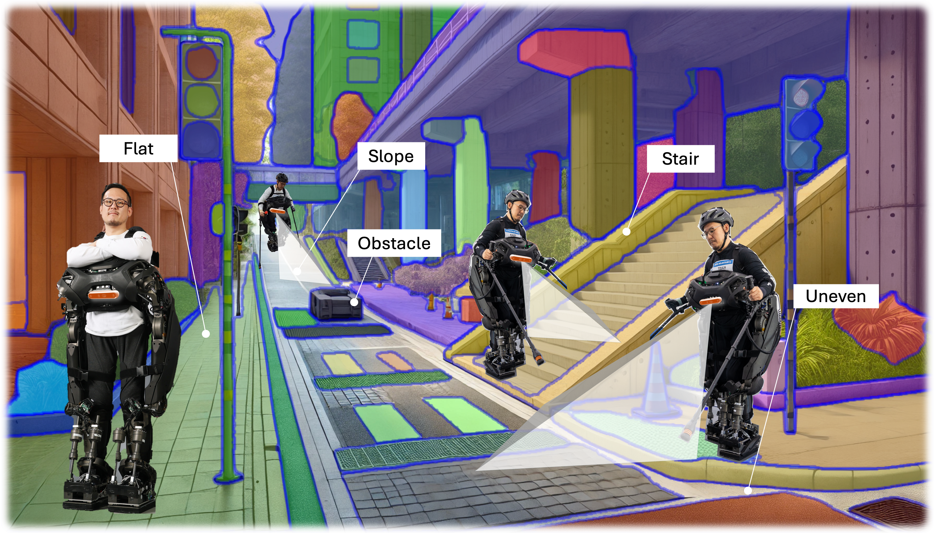 Human-Centric Depth Vision: Intelligent Environment Recognition for Powered Exoskeletons